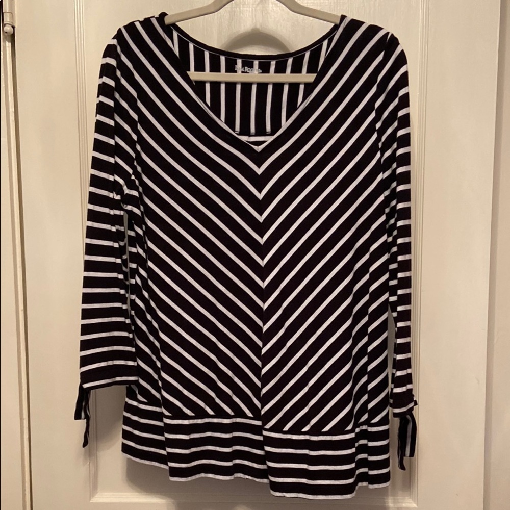 Kim Rogers Black and White Boxy Tunic